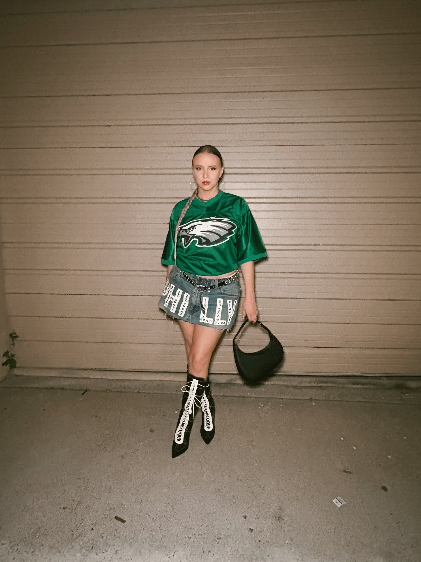 Hand Painted Eagles 1 Jersey