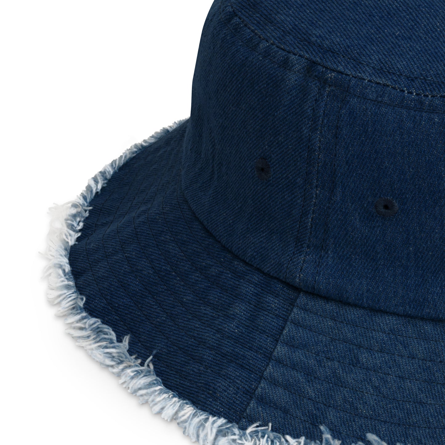 HJ Distressed denim bucket hat