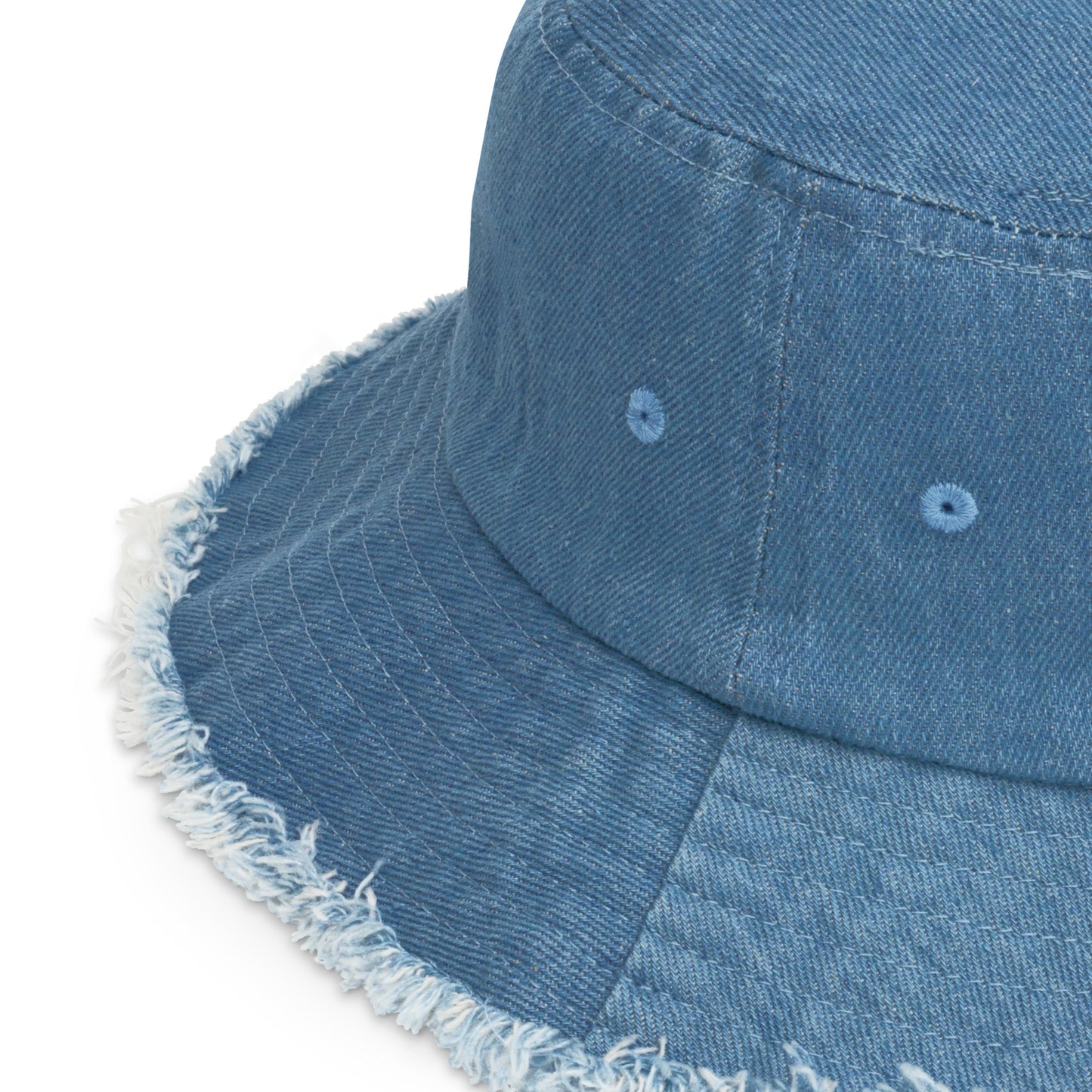 HJ Distressed denim bucket hat