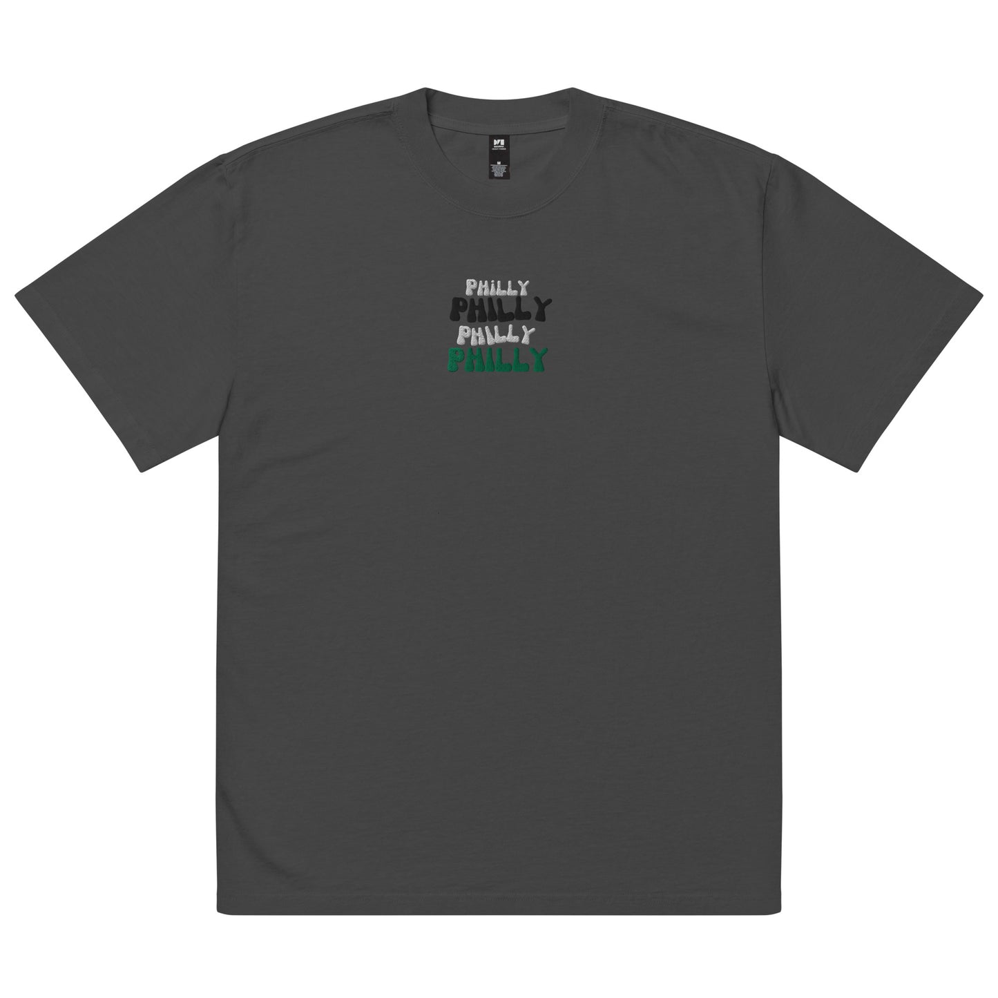 Philly Embroidered Oversized faded t-shirt