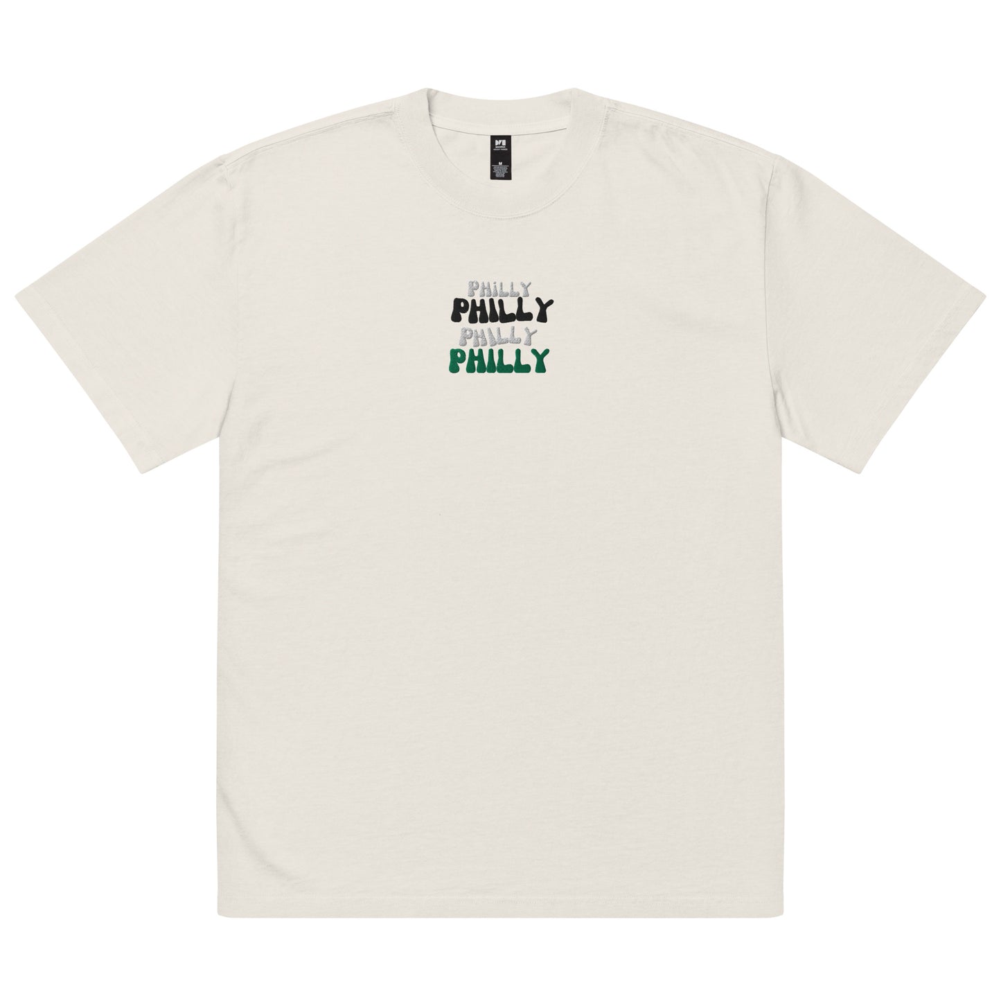 Philly Embroidered Oversized faded t-shirt