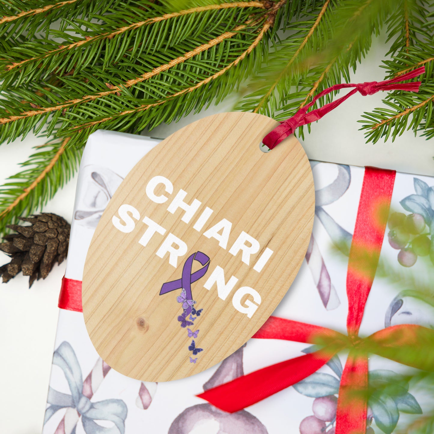Chiari Strong Wooden ornaments