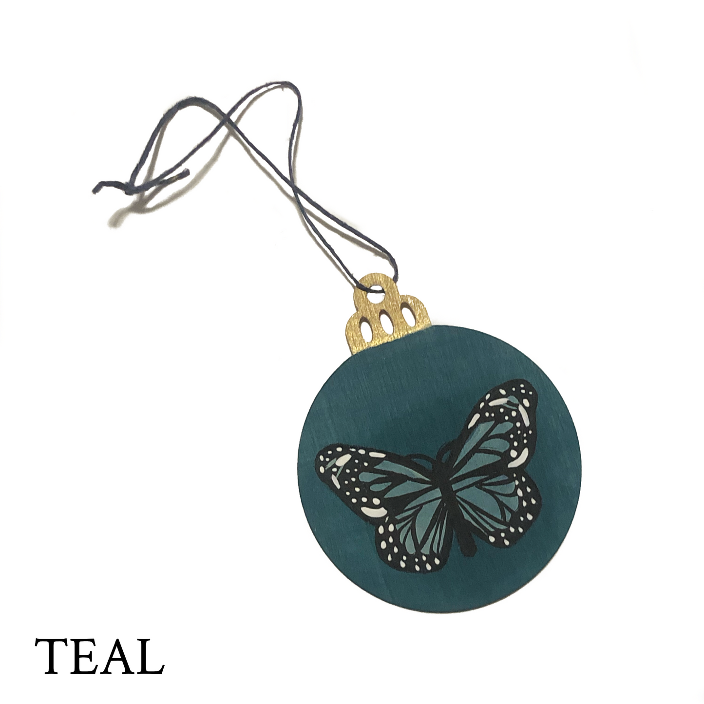 Hand painted Butterfly ornament