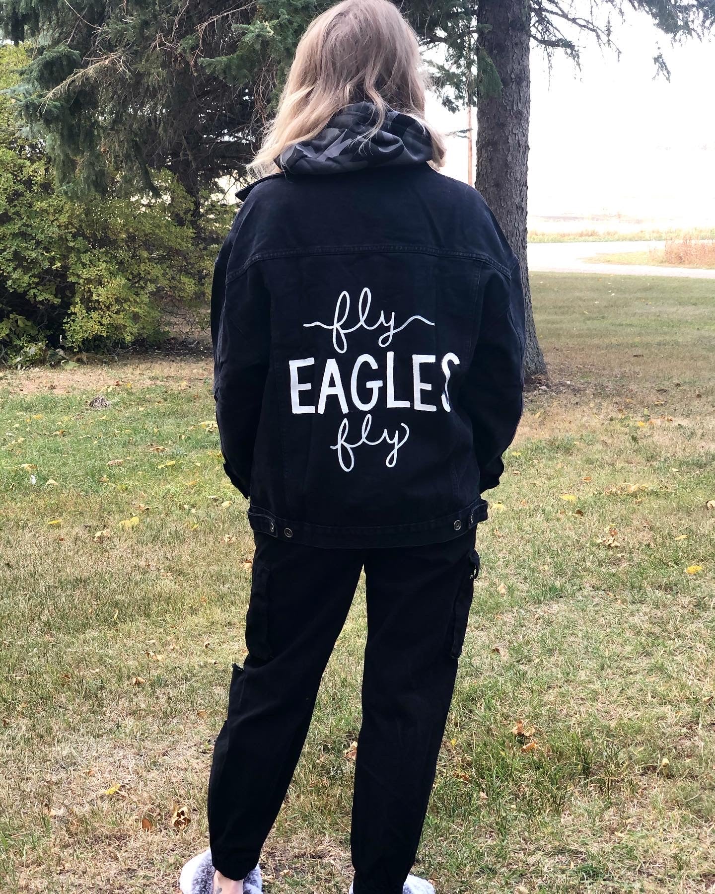 Fly Eagles Fly Denim Jacket