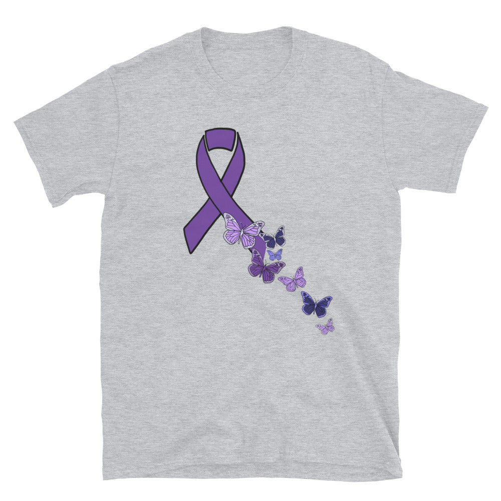 Butterfly Ribbon Short-Sleeve Unisex T-Shirt