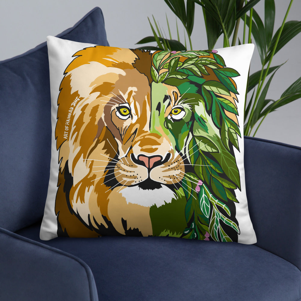 Garden Lion Basic Pillow