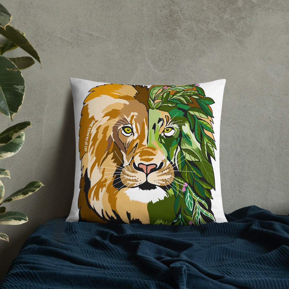 Garden Lion Basic Pillow