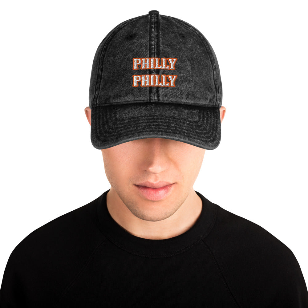 Orange Philly Vintage Cotton Twill Cap