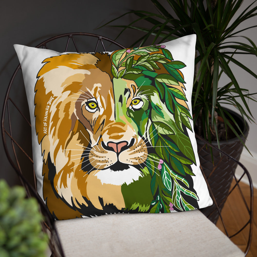 Garden Lion Basic Pillow