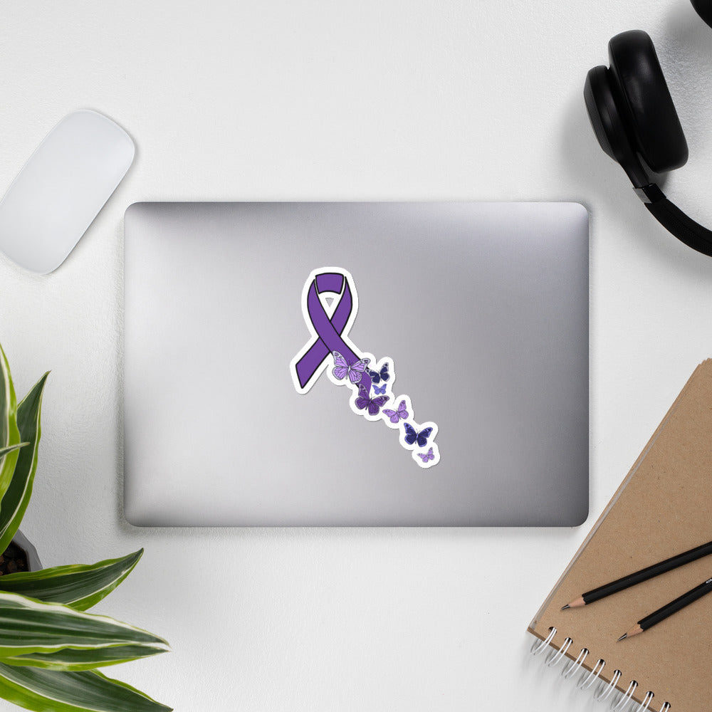 Butterfly ribbon Bubble-free stickers