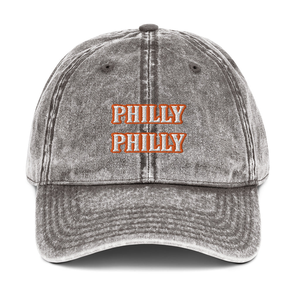 Orange Philly Vintage Cotton Twill Cap