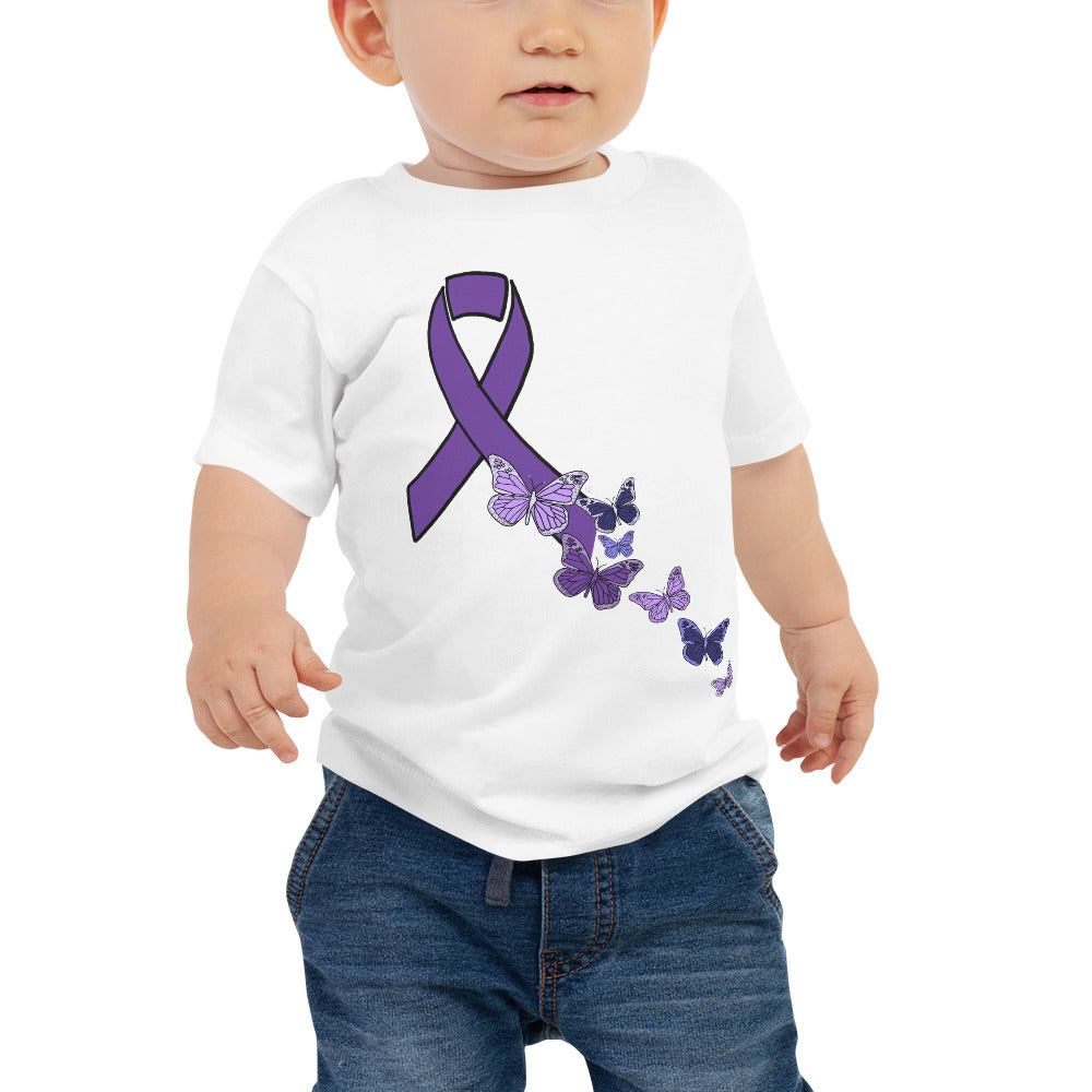 Butterfly ribbon Baby Jersey Short Sleeve Tee