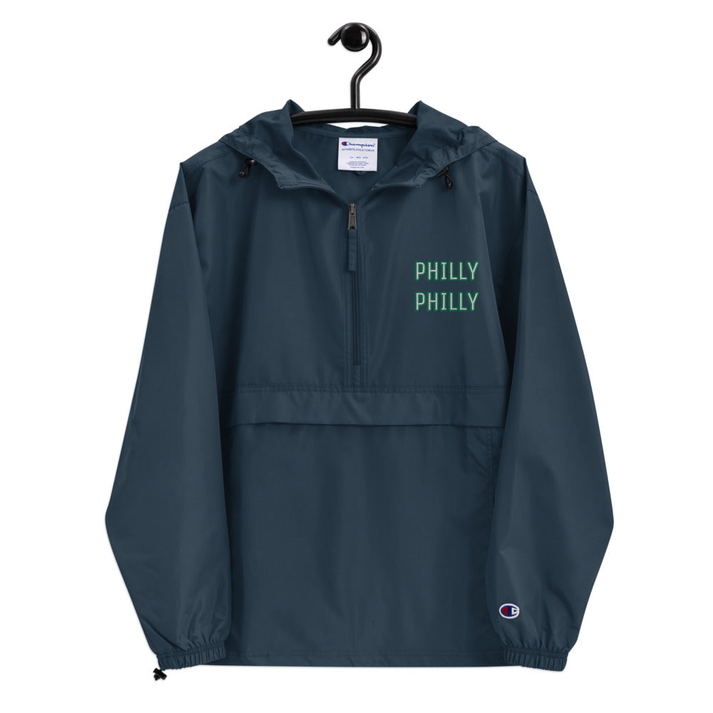 Philly Philly Embroidered Champion Packable Jacket