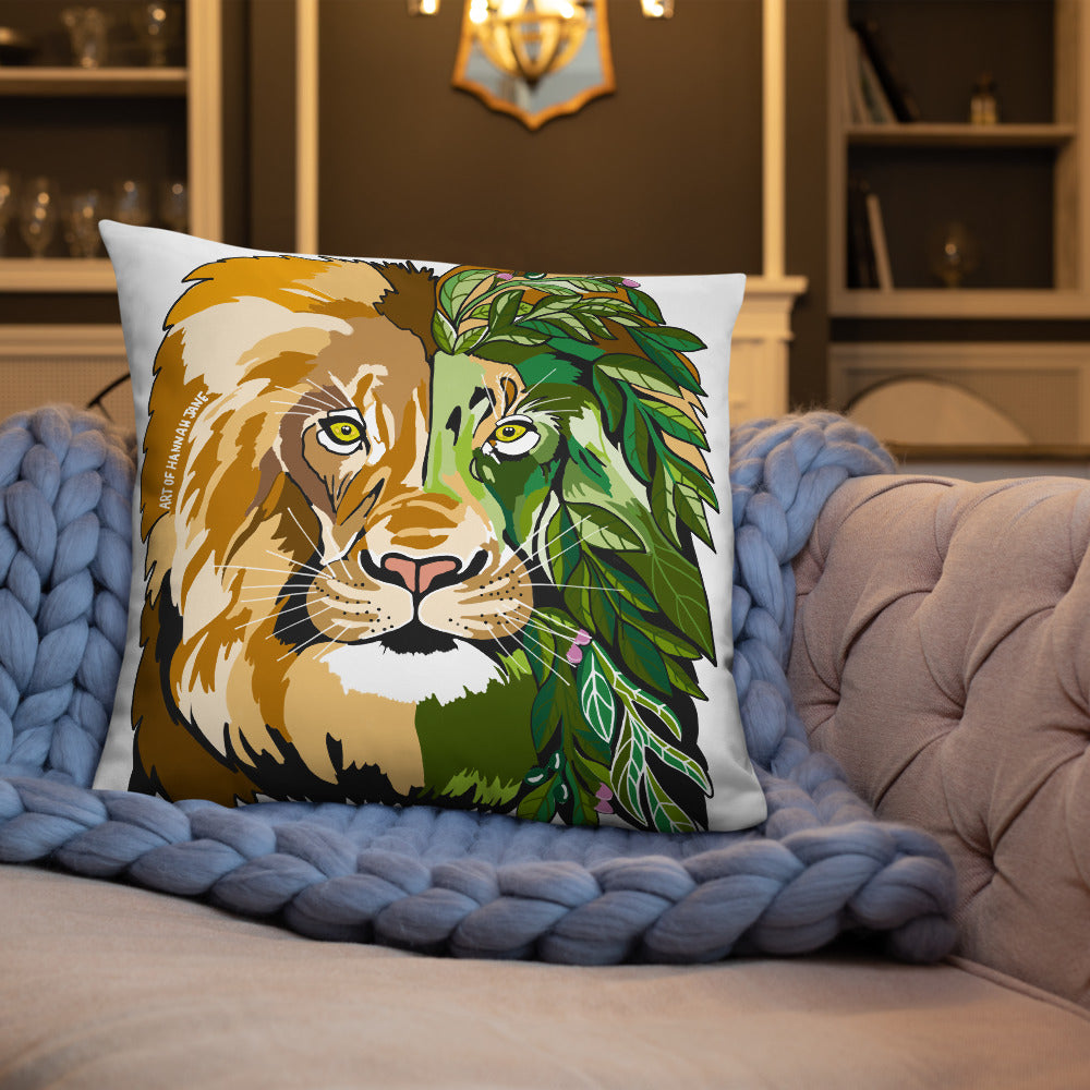 Garden Lion Basic Pillow