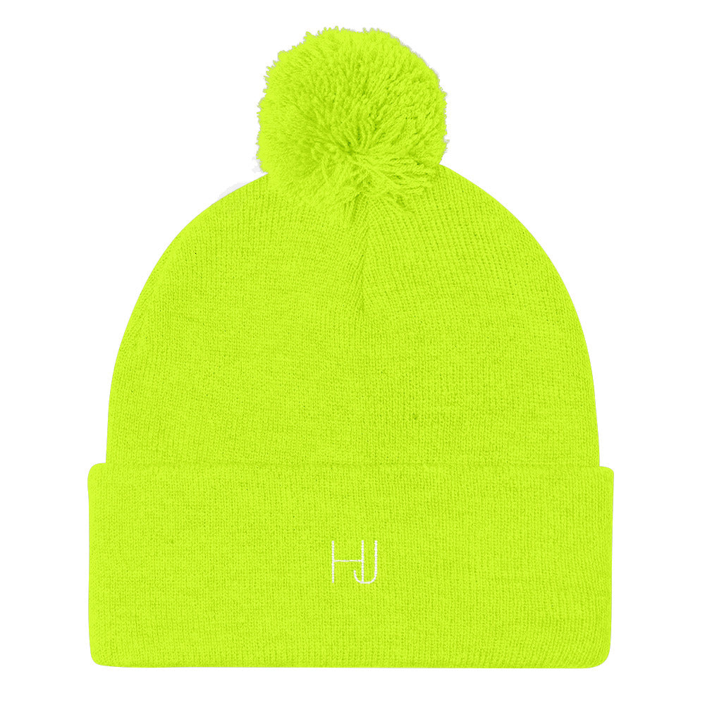 Pom Pom Knit Cap