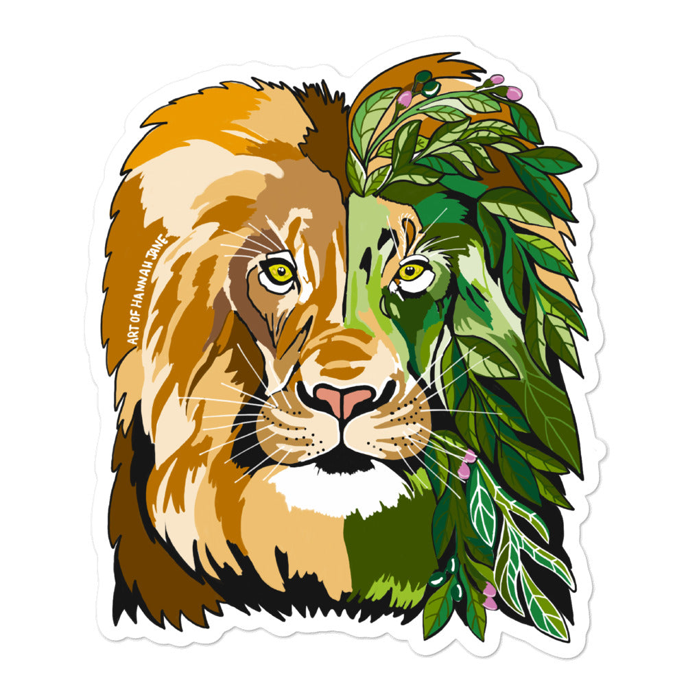 Garden Lion Bubble-free stickers