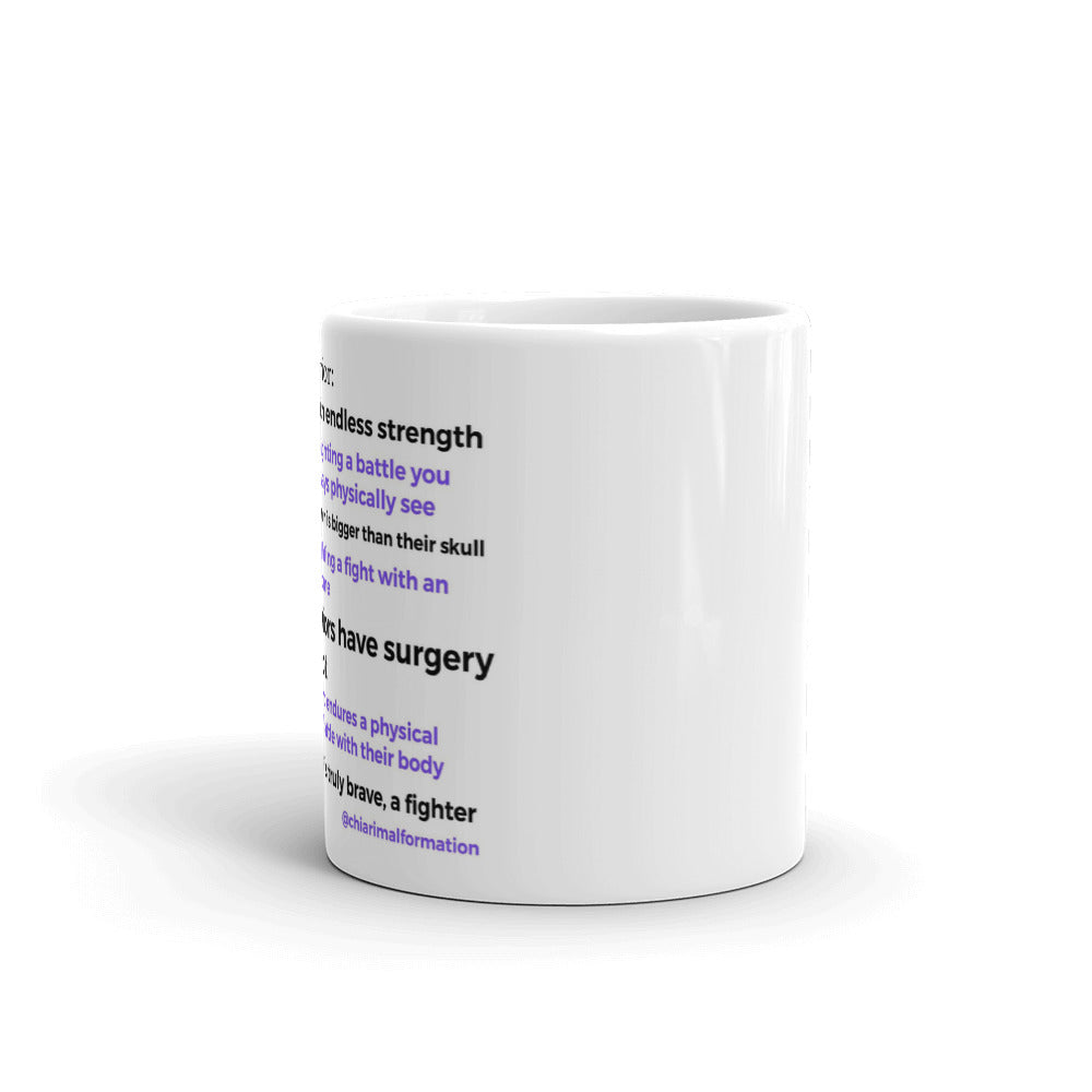 Chairi Warrior definition White glossy mug