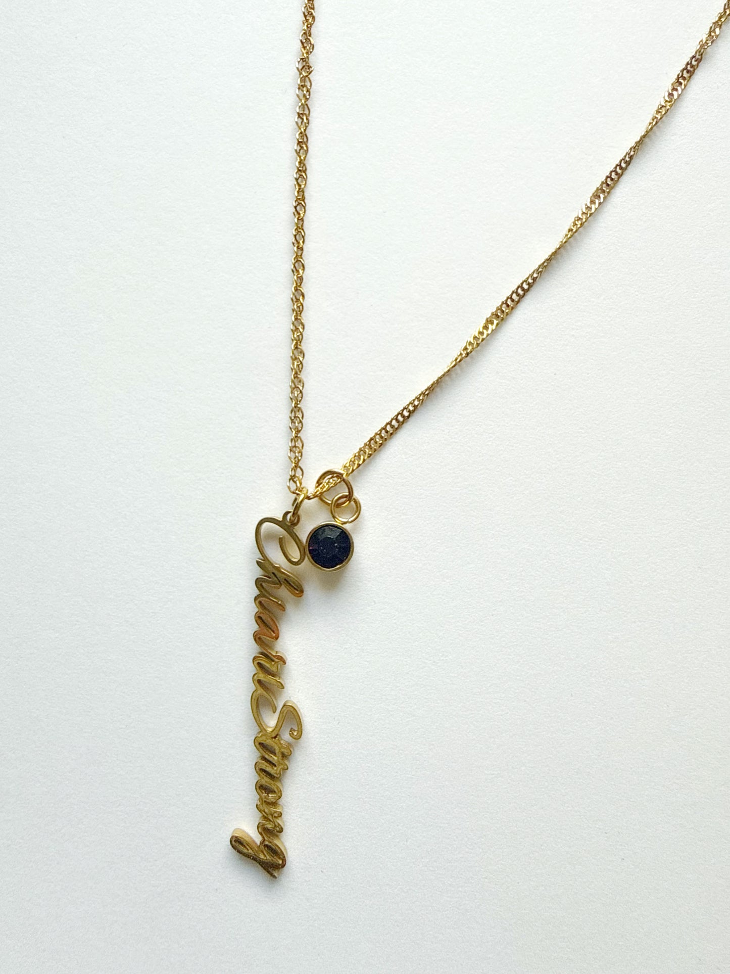 Chiari Strong Dark purple stone Necklace