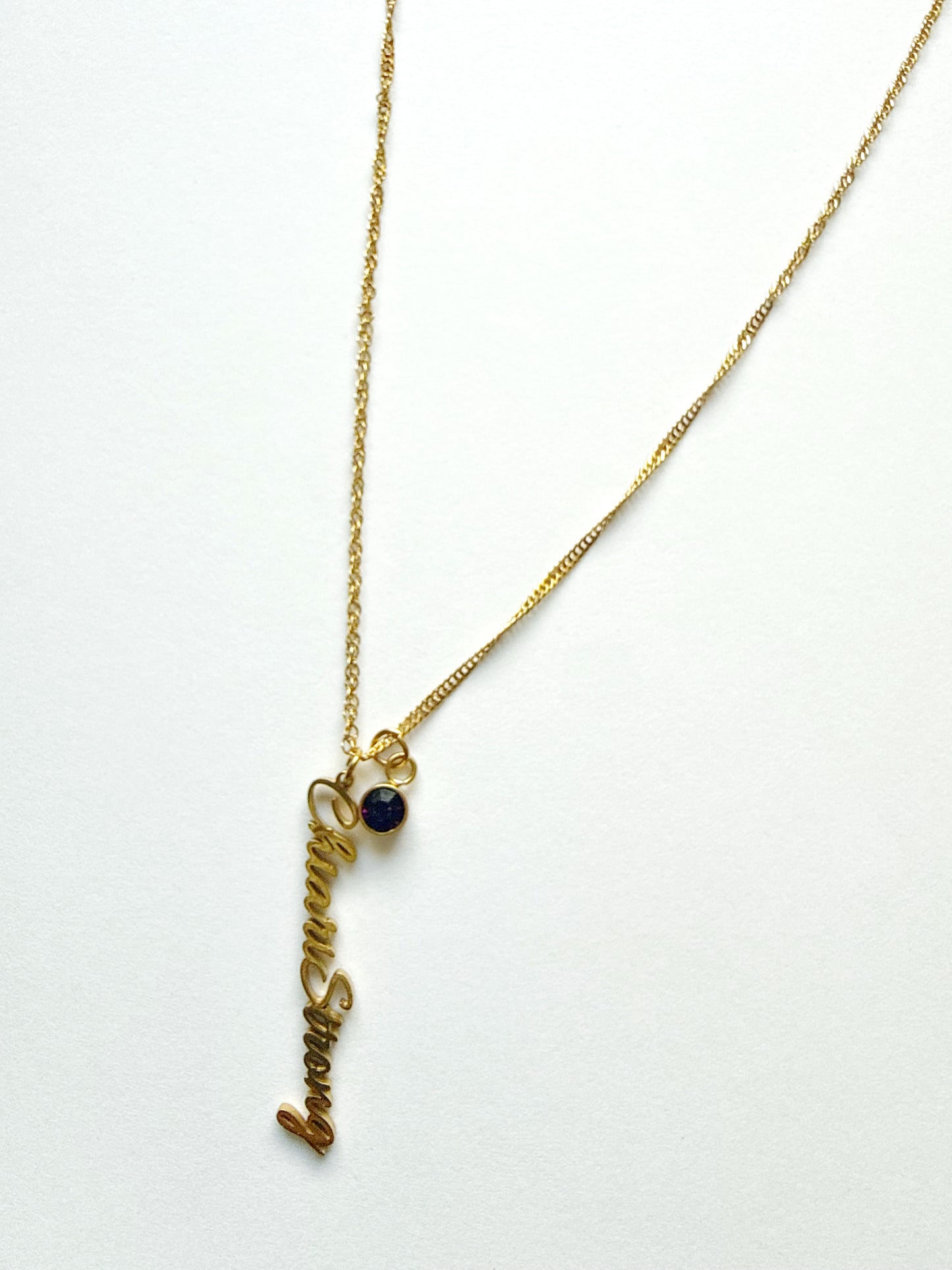 Chiari Strong Dark purple stone Necklace