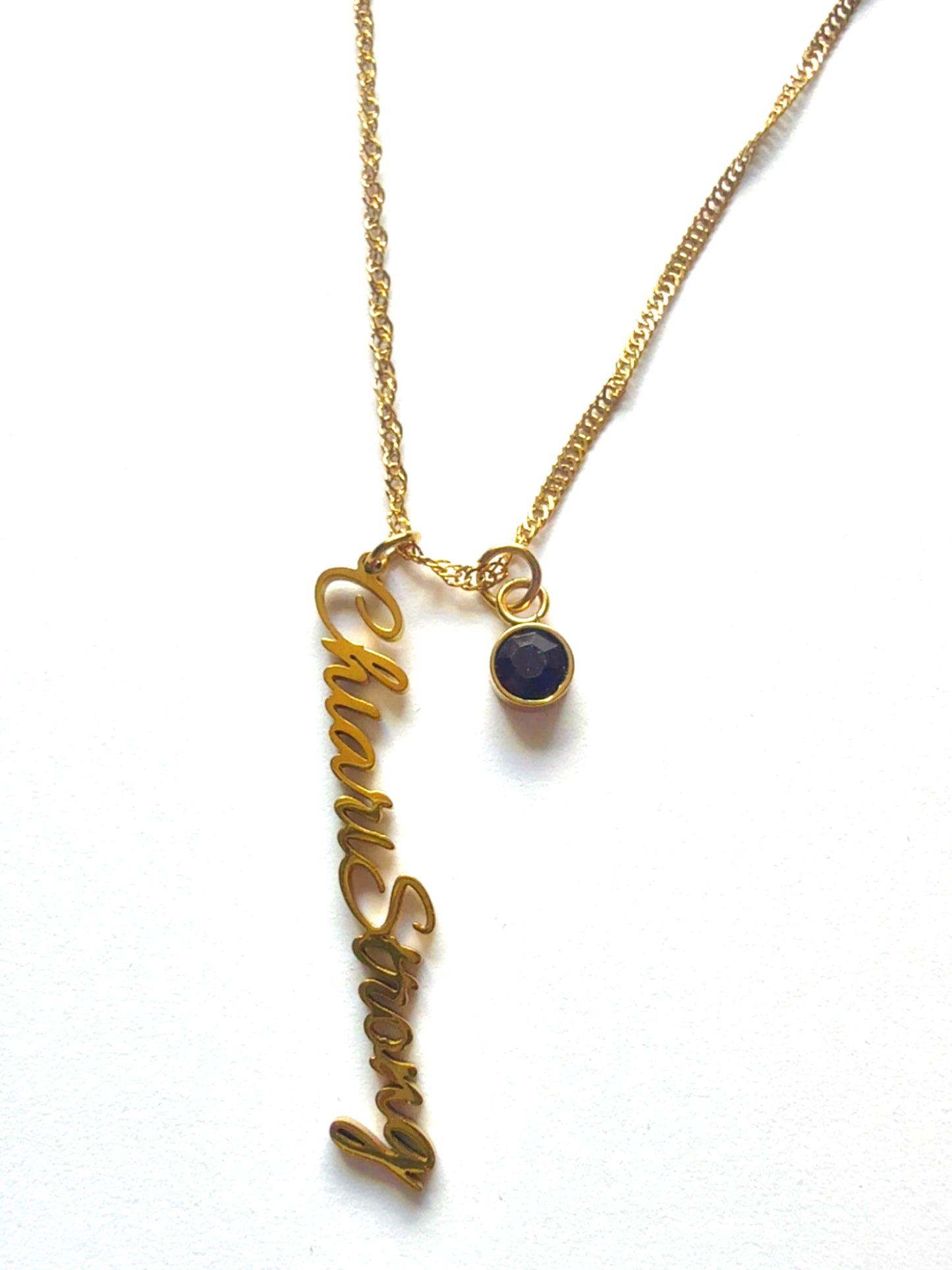 Chiari Strong Dark purple stone Necklace