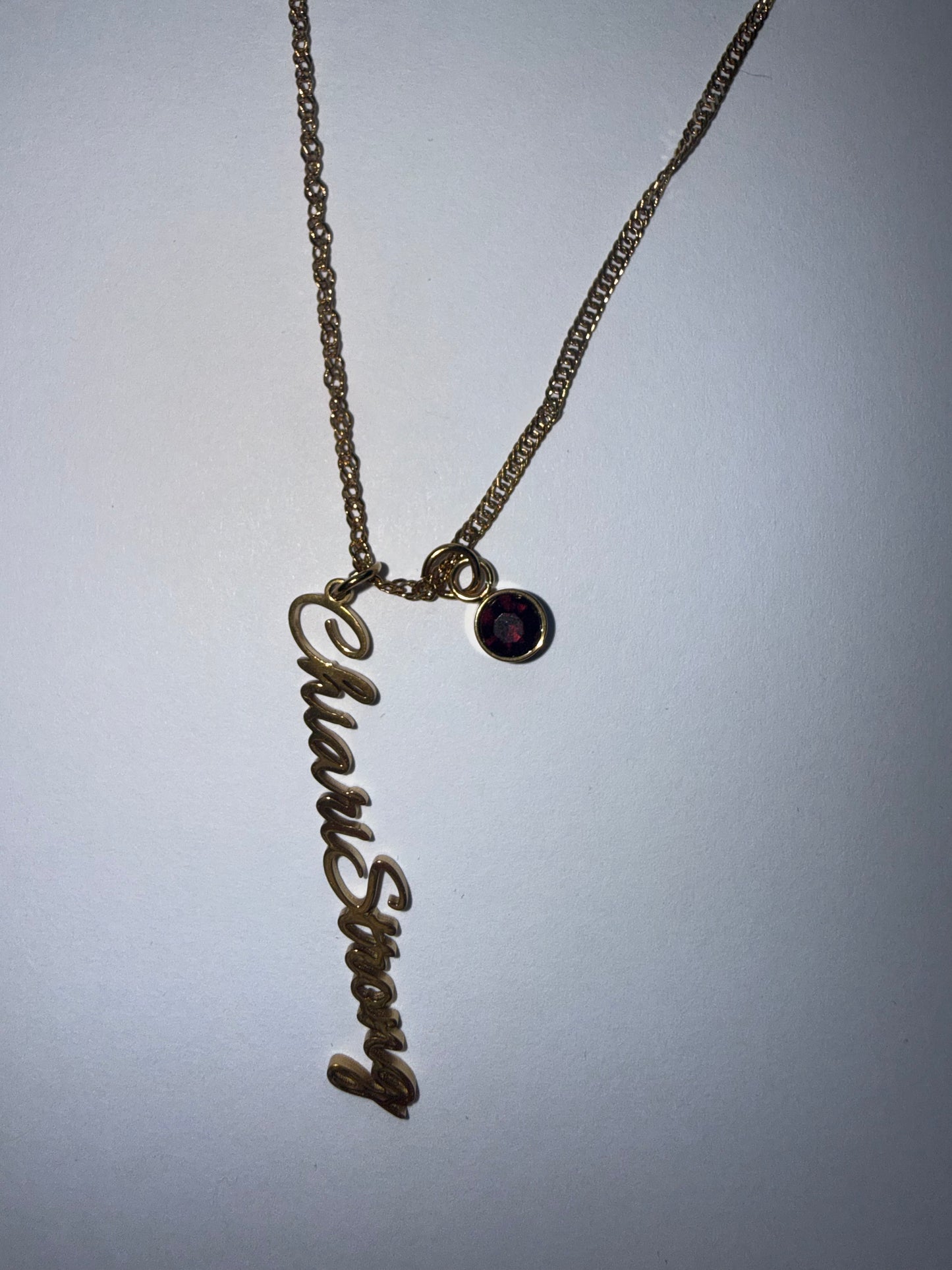 Chiari Strong Dark purple stone Necklace