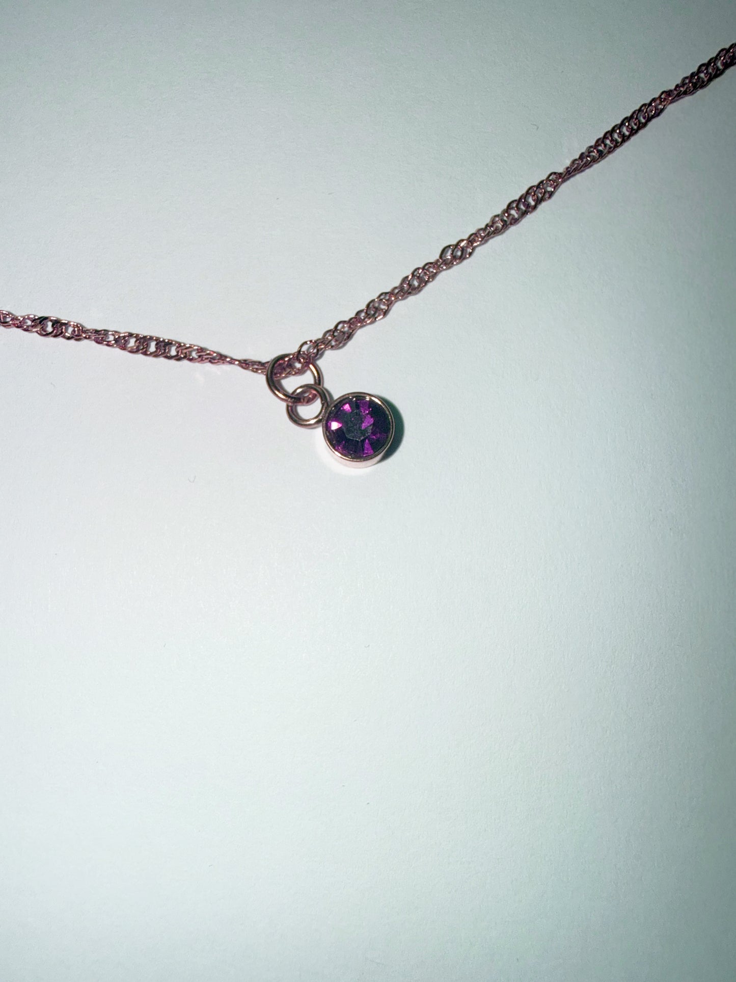 Chiari Strong Dark purple stone Necklace