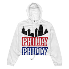 Load image into Gallery viewer, Philly Skyline Women’s cropped windbreaker

