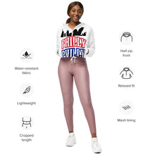 Load image into Gallery viewer, Philly Skyline Women’s cropped windbreaker
