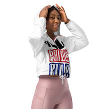 Load image into Gallery viewer, Philly Skyline Women’s cropped windbreaker
