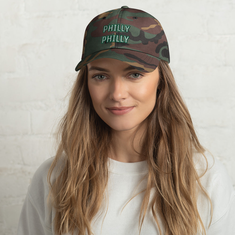 Camo Philly Dad hat