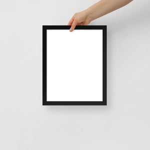 Framed poster