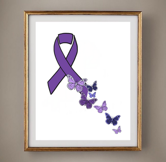 Butterfly Ribbon Print