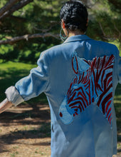 Load image into Gallery viewer, Velvet Zebra Blazer
