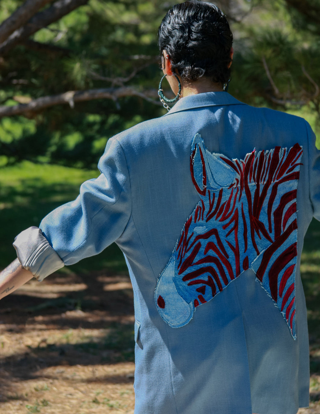 Velvet Zebra Blazer