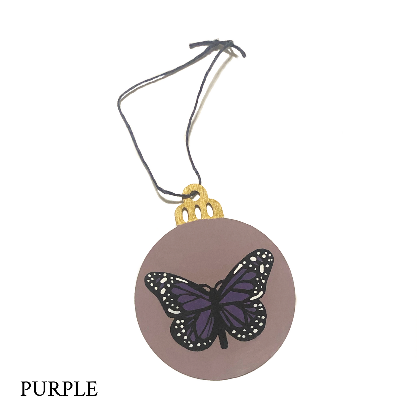Hand painted Butterfly ornament