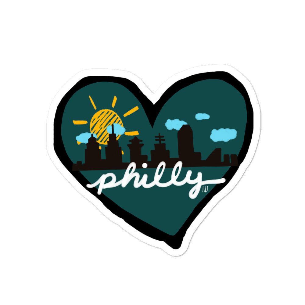 Sunshine in Philly Bubble-free stickers