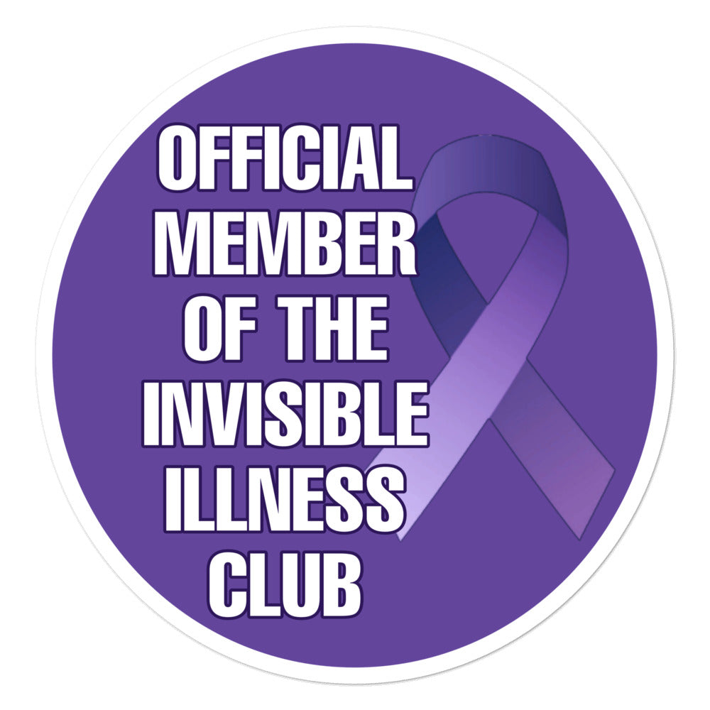 Invisible illness club Bubble-free stickers