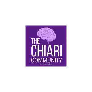 Chiari Community Bubble-free stickers