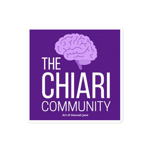 Chiari Community Bubble-free stickers