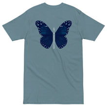 Load image into Gallery viewer, Aqua Butterfly wings premium heavyweight tee
