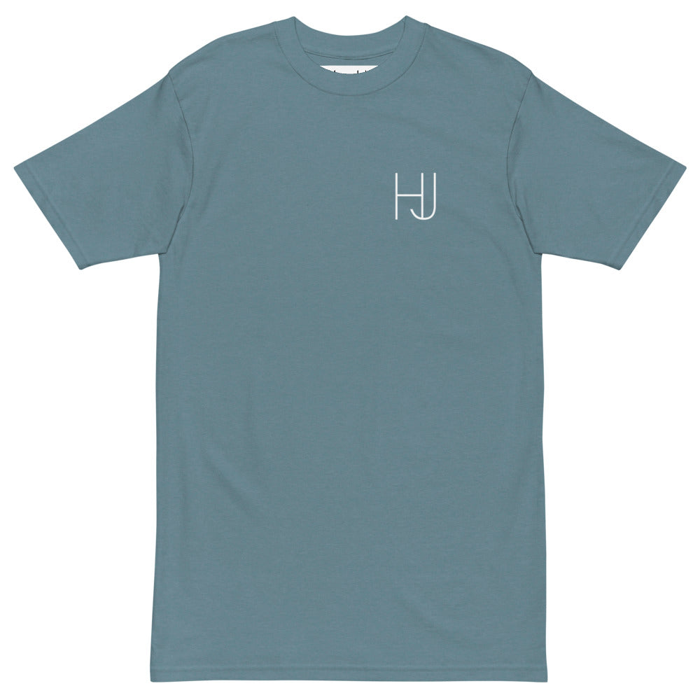 Aqua Butterfly wings premium heavyweight tee