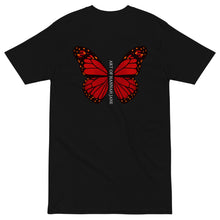 Load image into Gallery viewer, Red butterfly premium heavyweight tee
