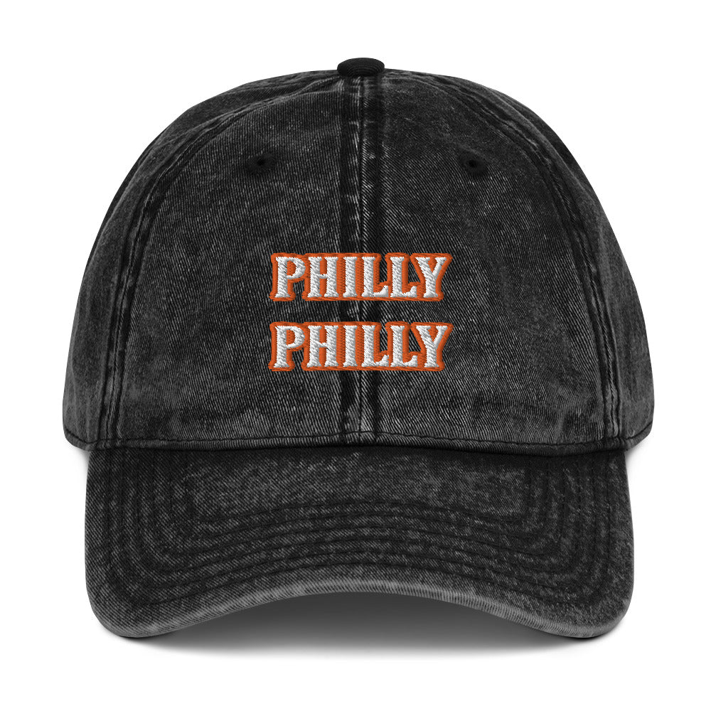 Orange Philly Vintage Cotton Twill Cap