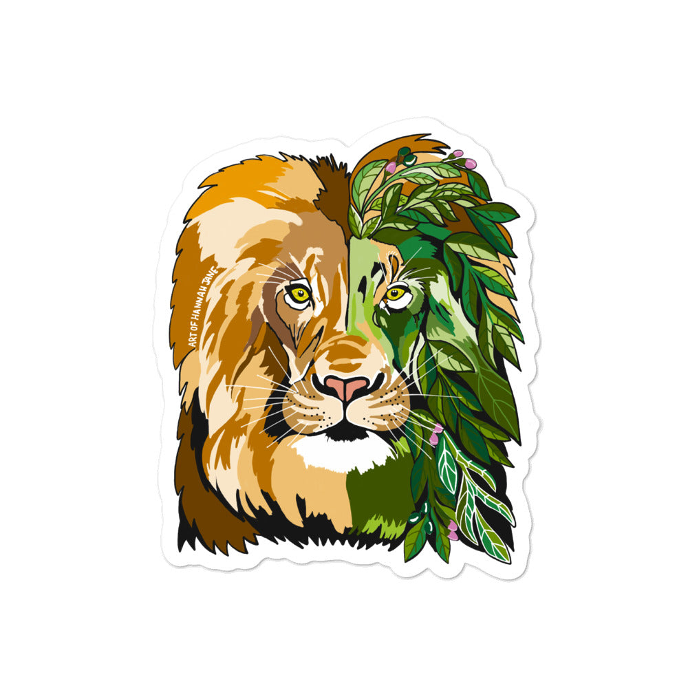 Garden Lion Bubble-free stickers
