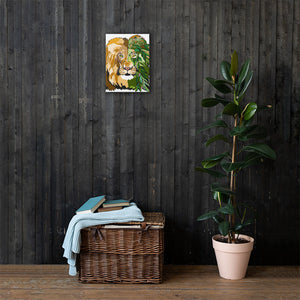 Garden Lion Canvas Print