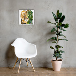 Garden Lion Canvas Print