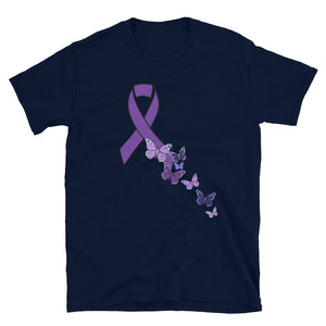 Butterfly Ribbon Short-Sleeve Unisex T-Shirt