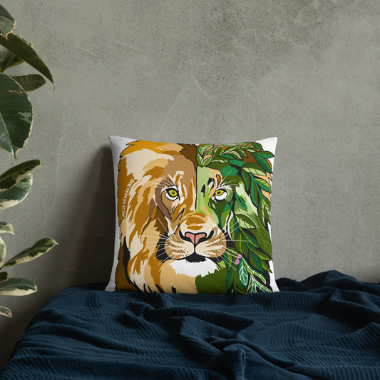 Garden Lion Basic Pillow