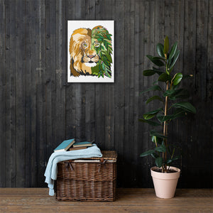 Garden Lion Canvas Print
