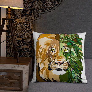 Garden Lion Basic Pillow